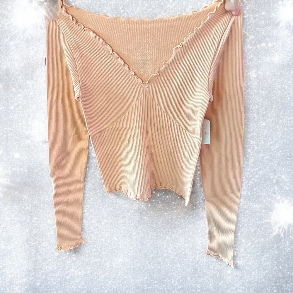 Free People Easy To Love Seamless Long-Sleeve - XS/S - NWT - Picture 5 of 5
